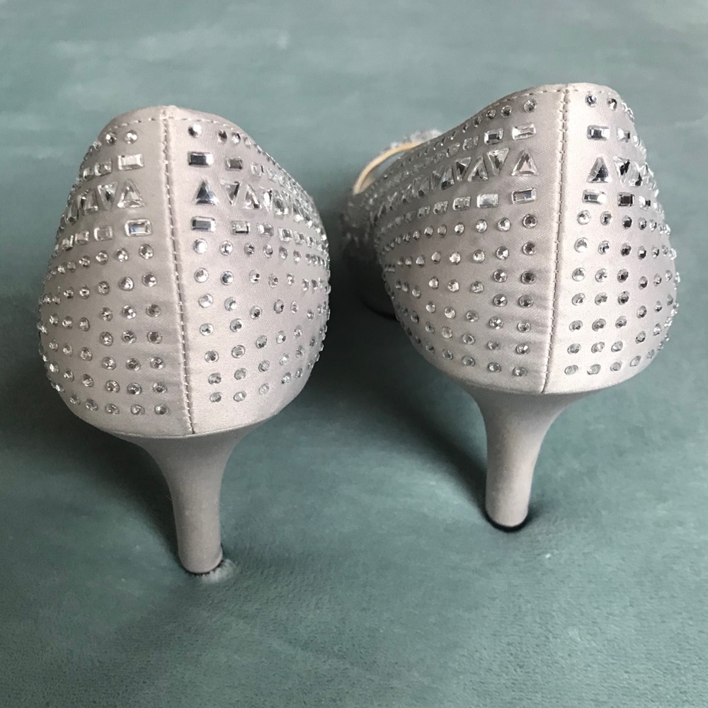Silver Rhinestone Pumps - Picture 3 of 5